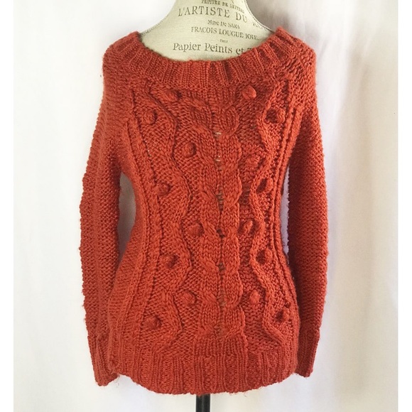 Anthropololgie Spiegel Red Knit Sweater - Picture 5 of 10